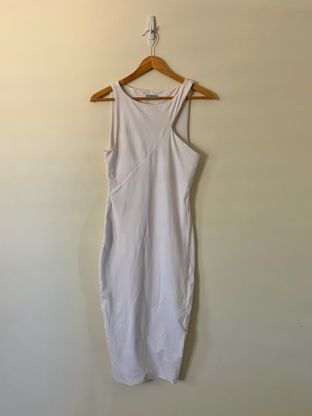 Kookai White Sleeveless Midi Tank Dress